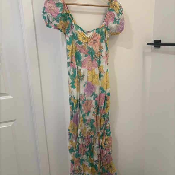 Billabong Floral Puff Sleeve Maxi Dress - Picture 6 of 8